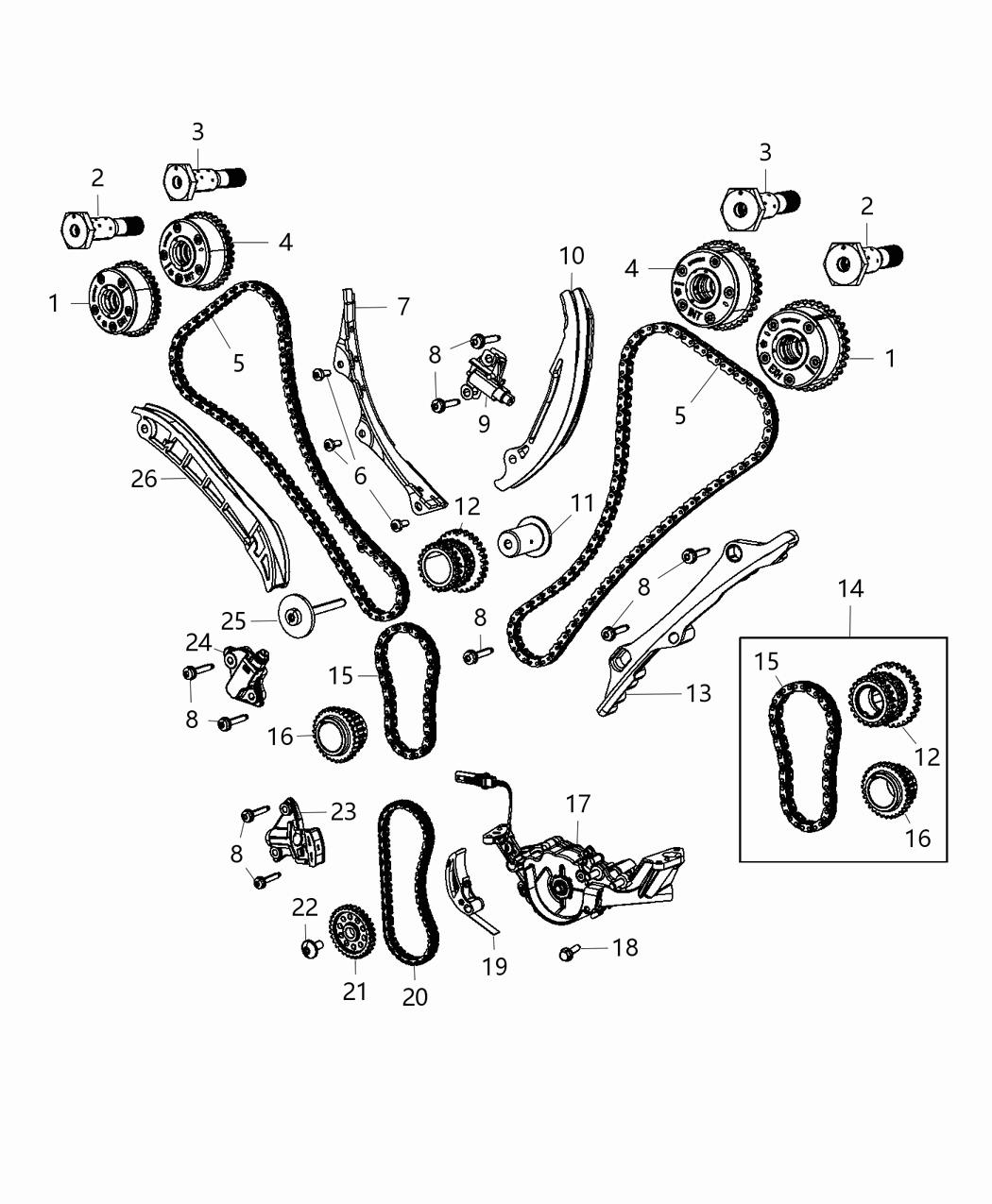 Mopar 5047963AA Chain-Timing Secondary