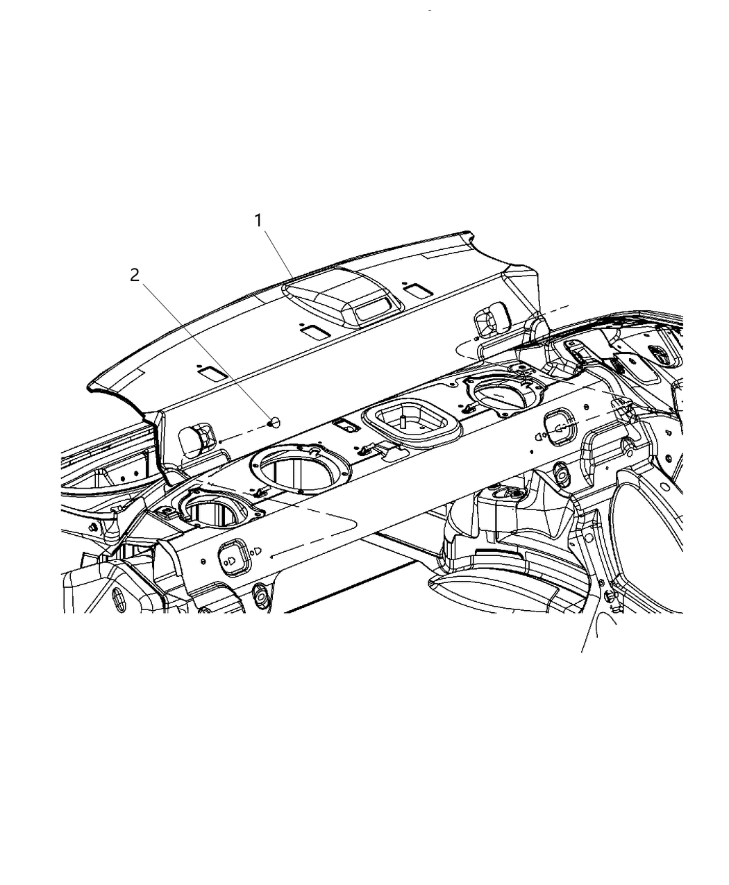 Mopar 1FQ55XDVAC Panel-Rear Shelf