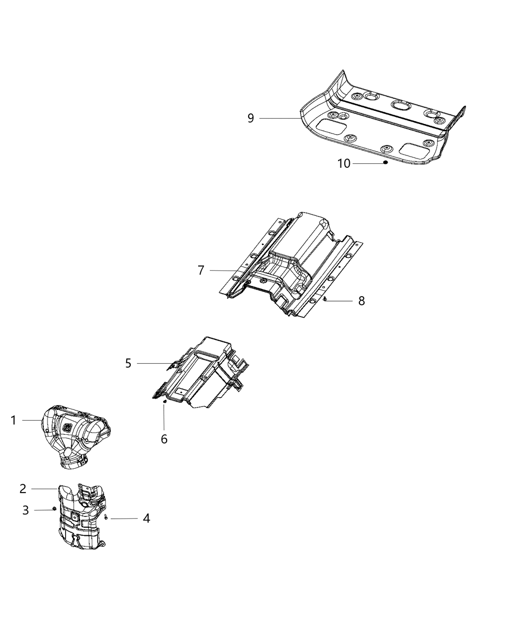 Mopar 68158212AB Shield-Floor Pan