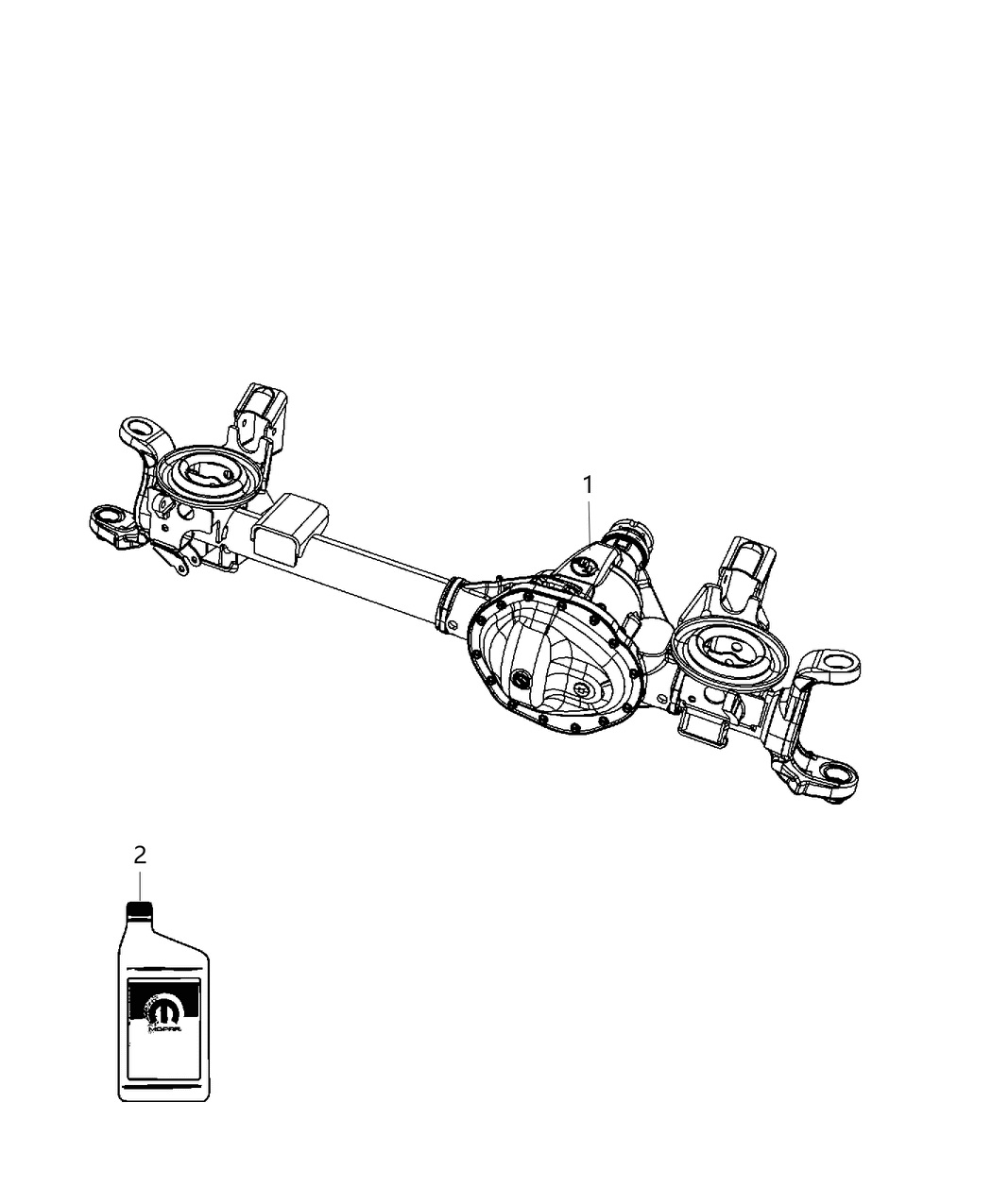 Mopar 68217008AA Axle-Service Front