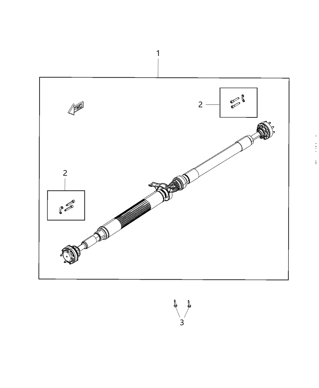 Mopar 68277442AD Drive Shaft Rear