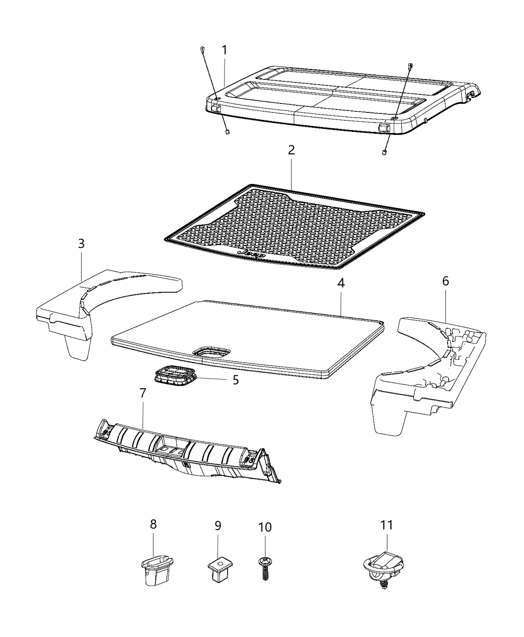 Mopar 6AN37DX9AB Bin-Storage