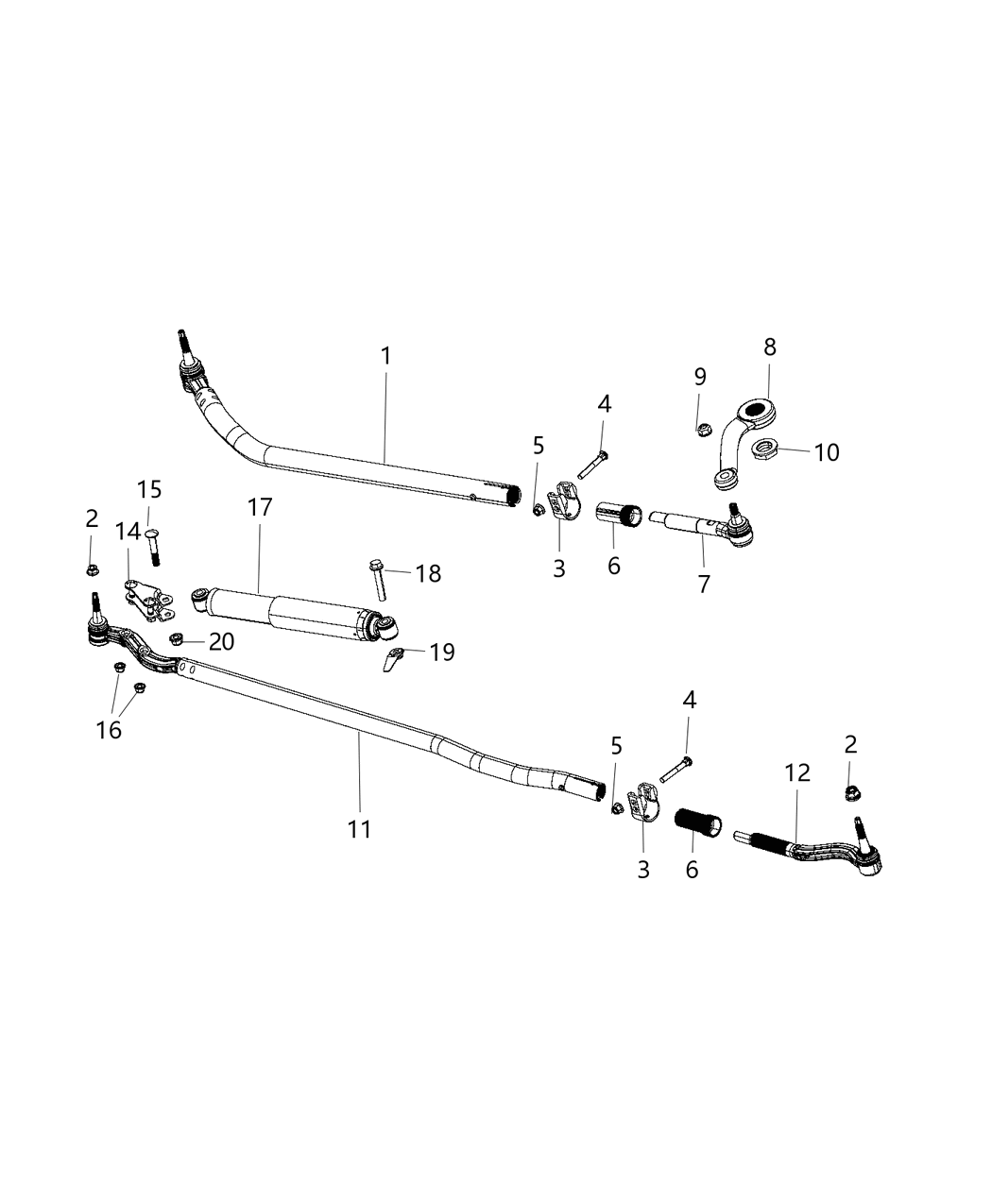 Mopar 68258760AC Socket-Drag Link Outer