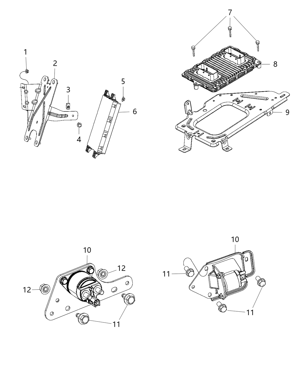 Mopar 68243303AA Powertrain Control Generic Module