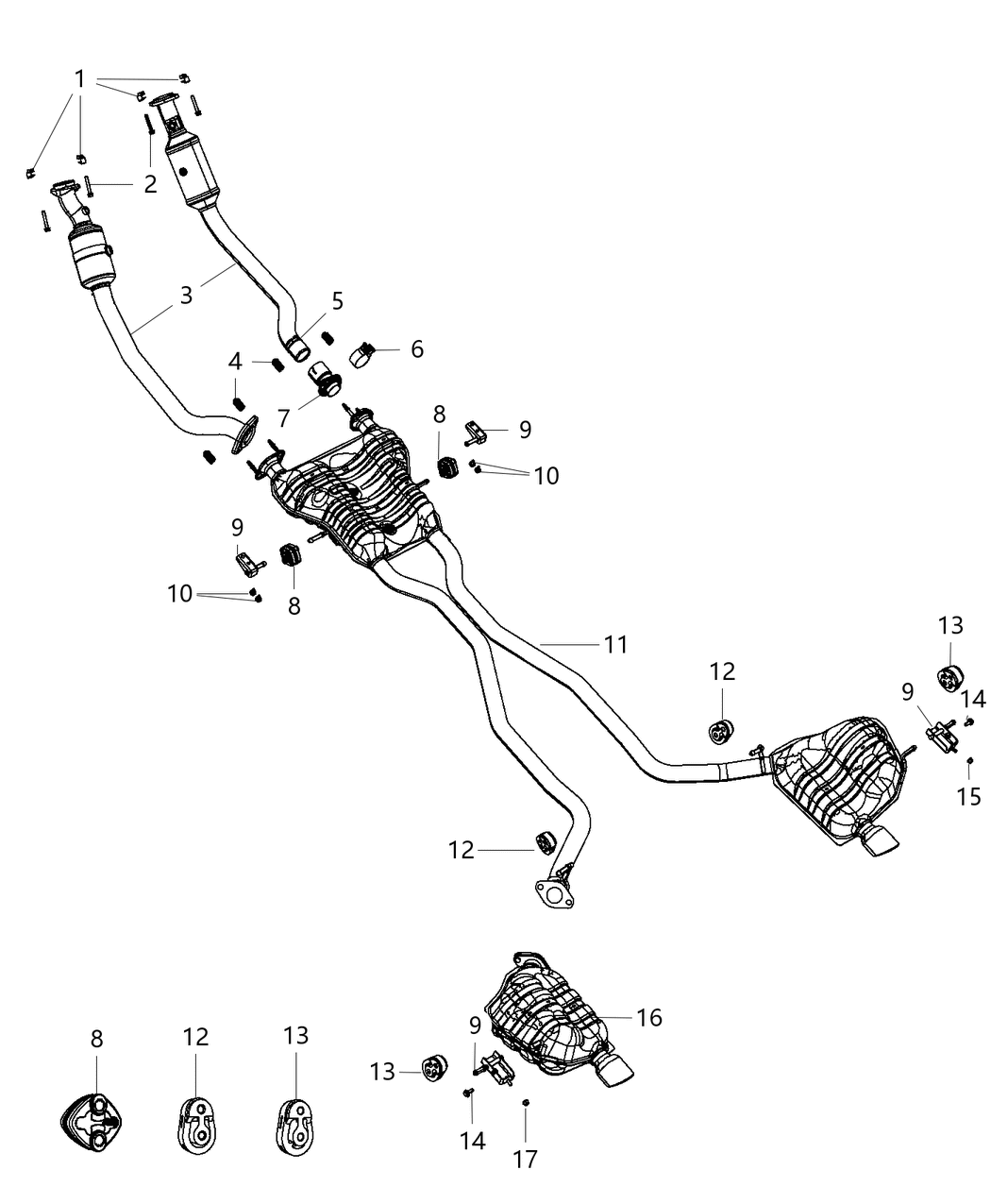 Mopar 68169827AB Converter-Exhaust