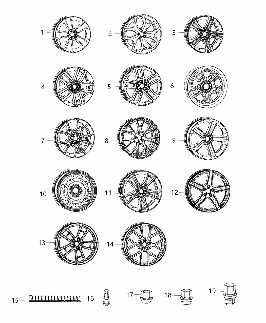 Mopar 6EJ751AUAA Aluminum Wheel