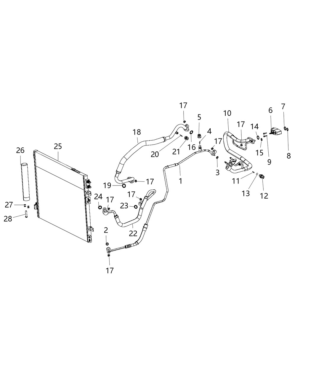 Mopar 68197719AC Line-A/C Liquid