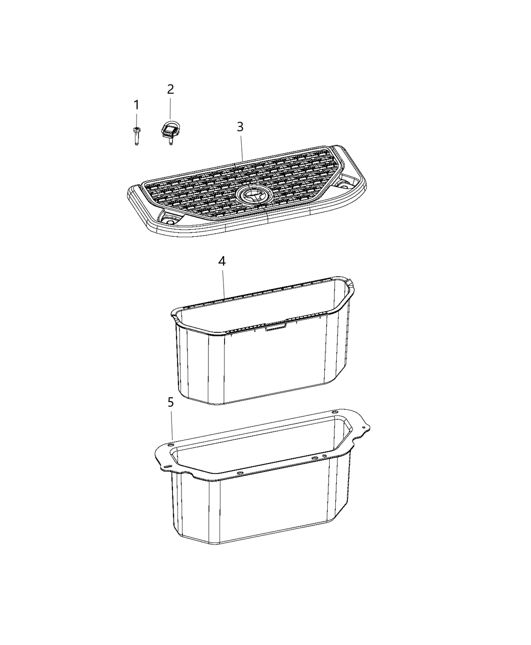 Mopar 5YM17TX7AA Lid-Storage Bin