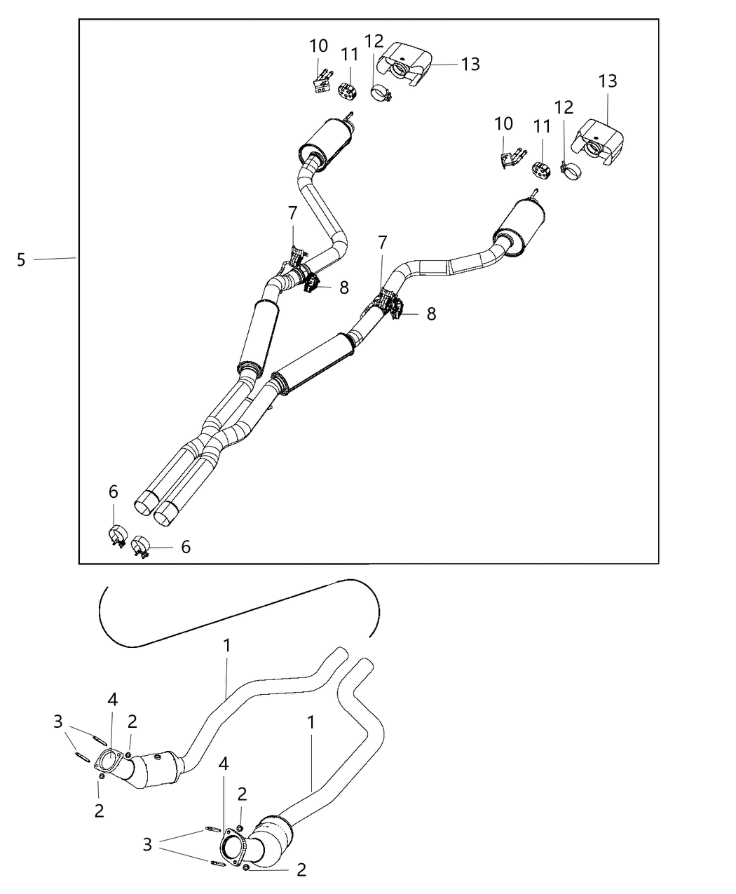 Mopar 68420670AA Exhaust Muffler