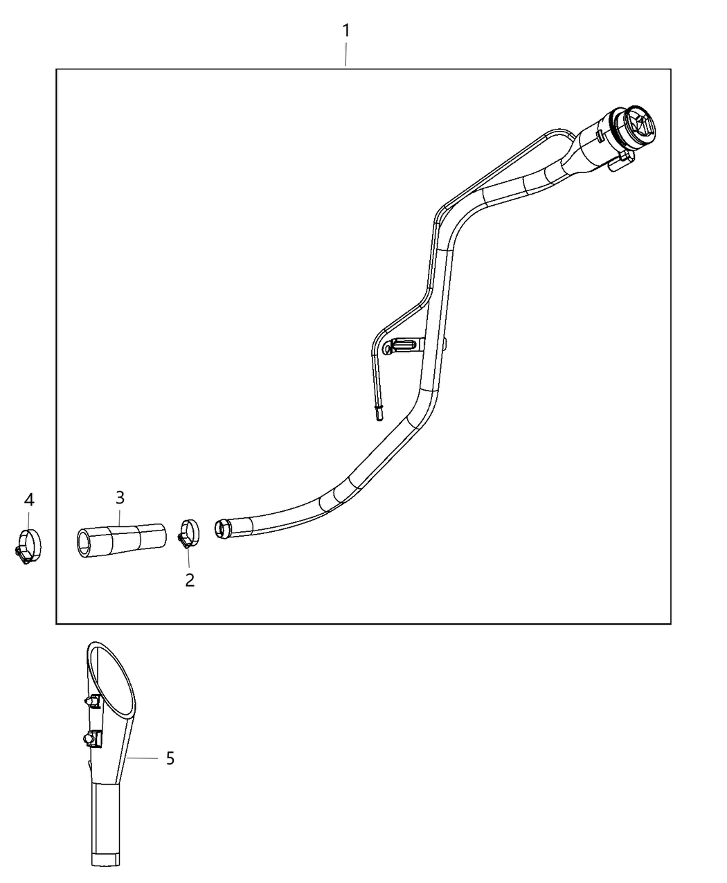 Mopar 68402931AB Tube-Fuel Filler