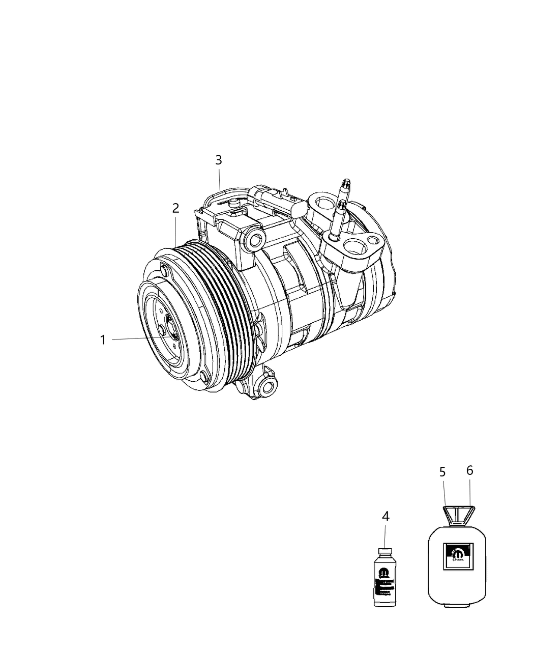 Mopar 55111374AE COMPRESOR-Air Conditioning