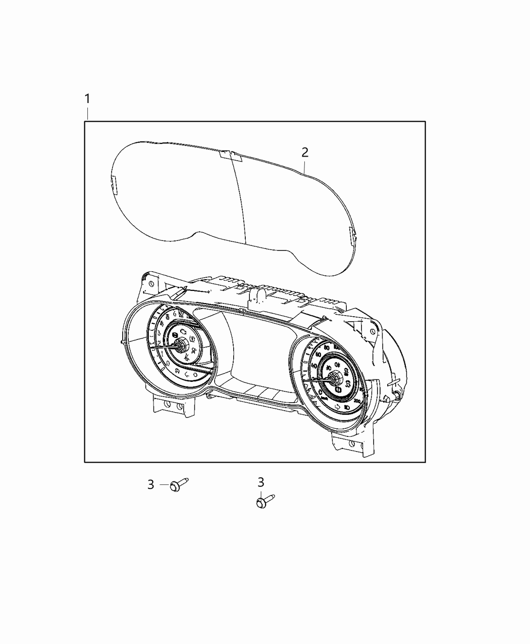 Mopar 68336280AG Cluster-Instrument Panel