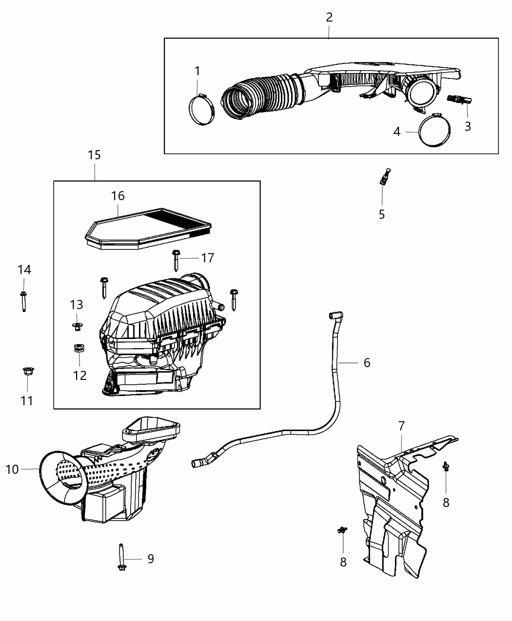 Mopar 4861927AC RESONATOR-Air Cleaner