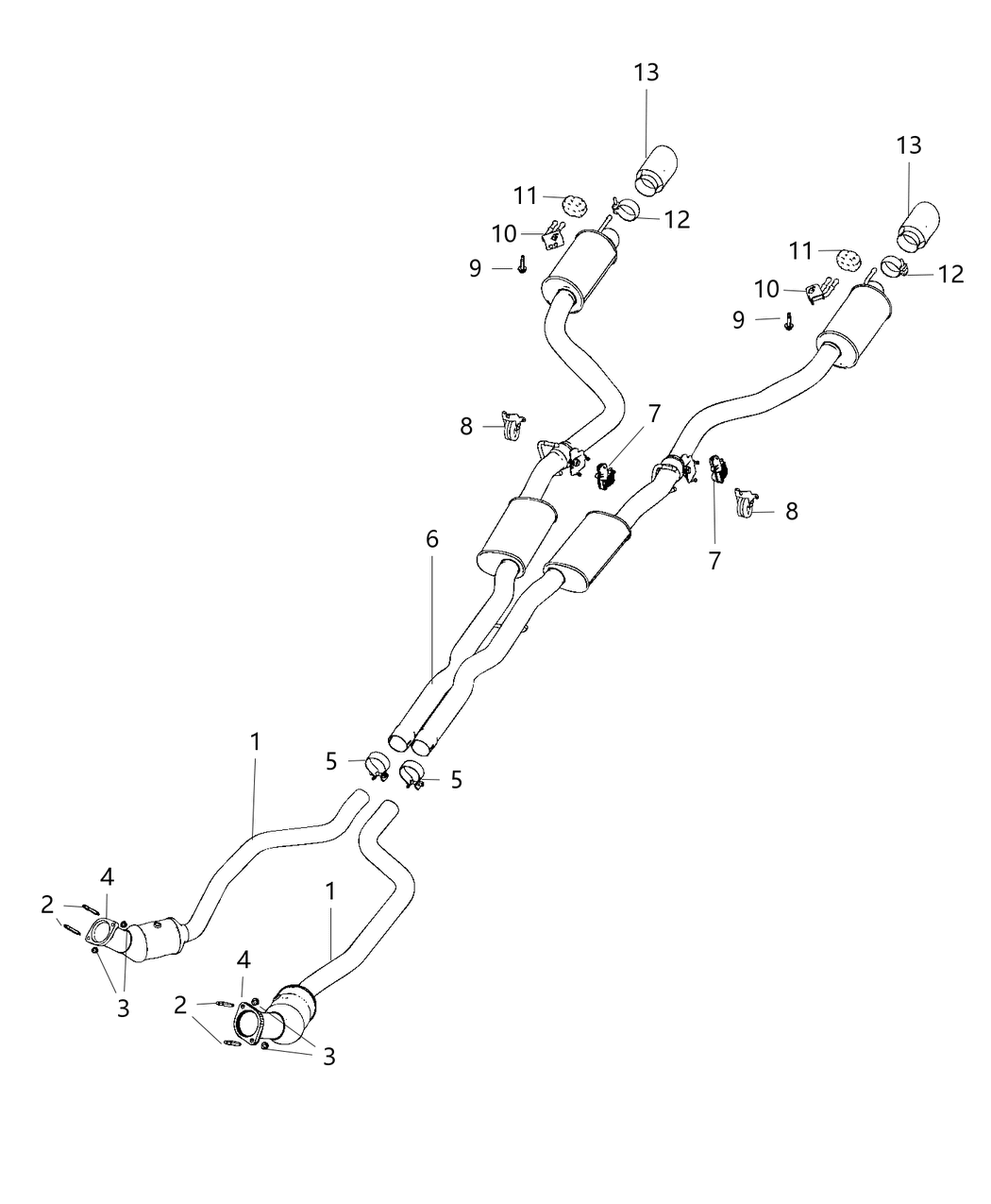 Mopar 68453197AA MUFFLER-Exhaust