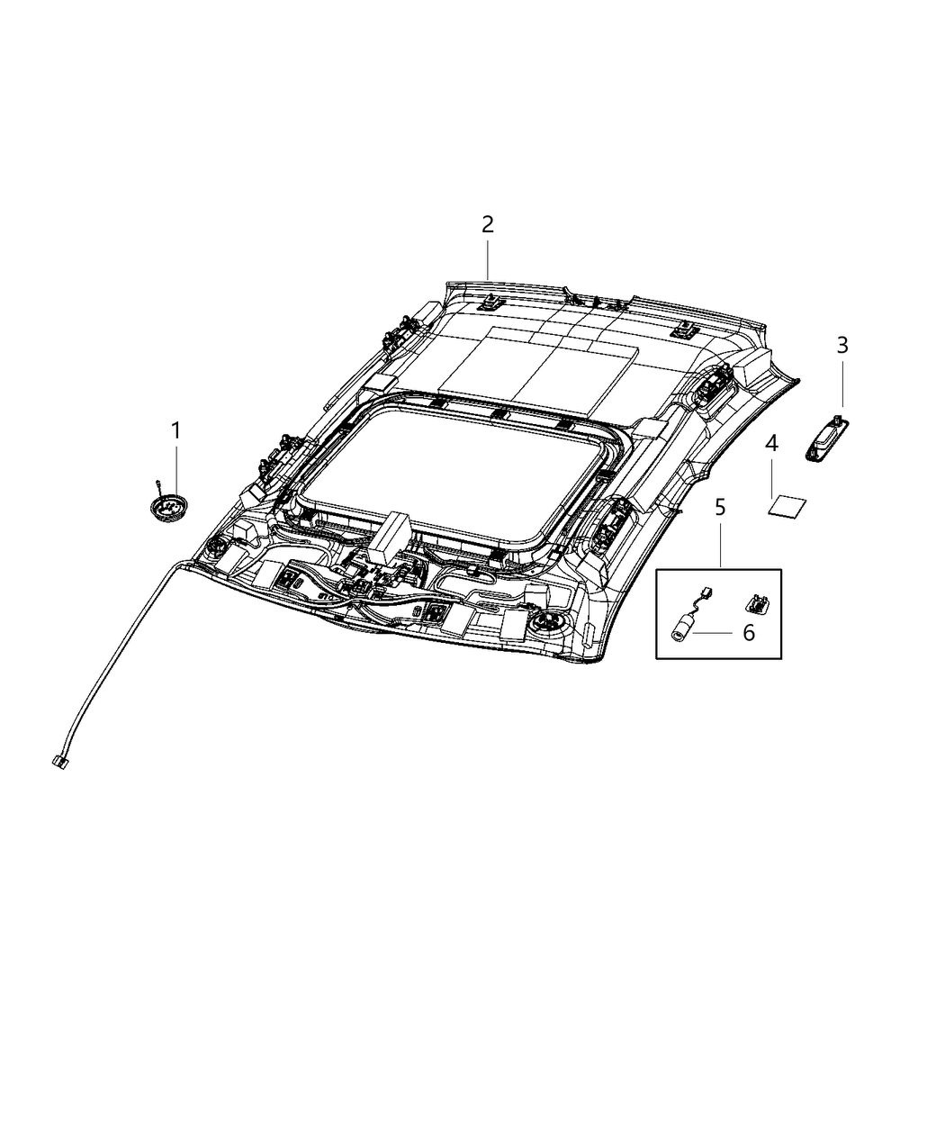 Mopar 6TY16DX9AC HEADLINER