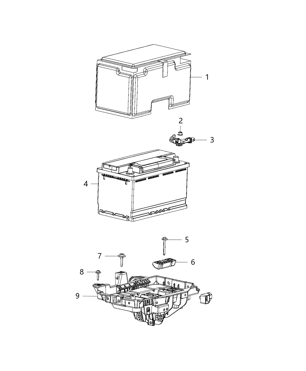 Mopar 68402456AB Tray-Battery