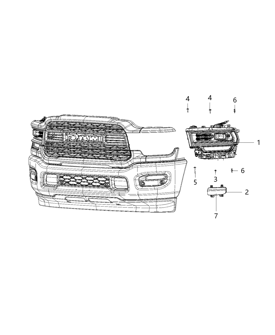 Mopar 68360185AC Headlamp