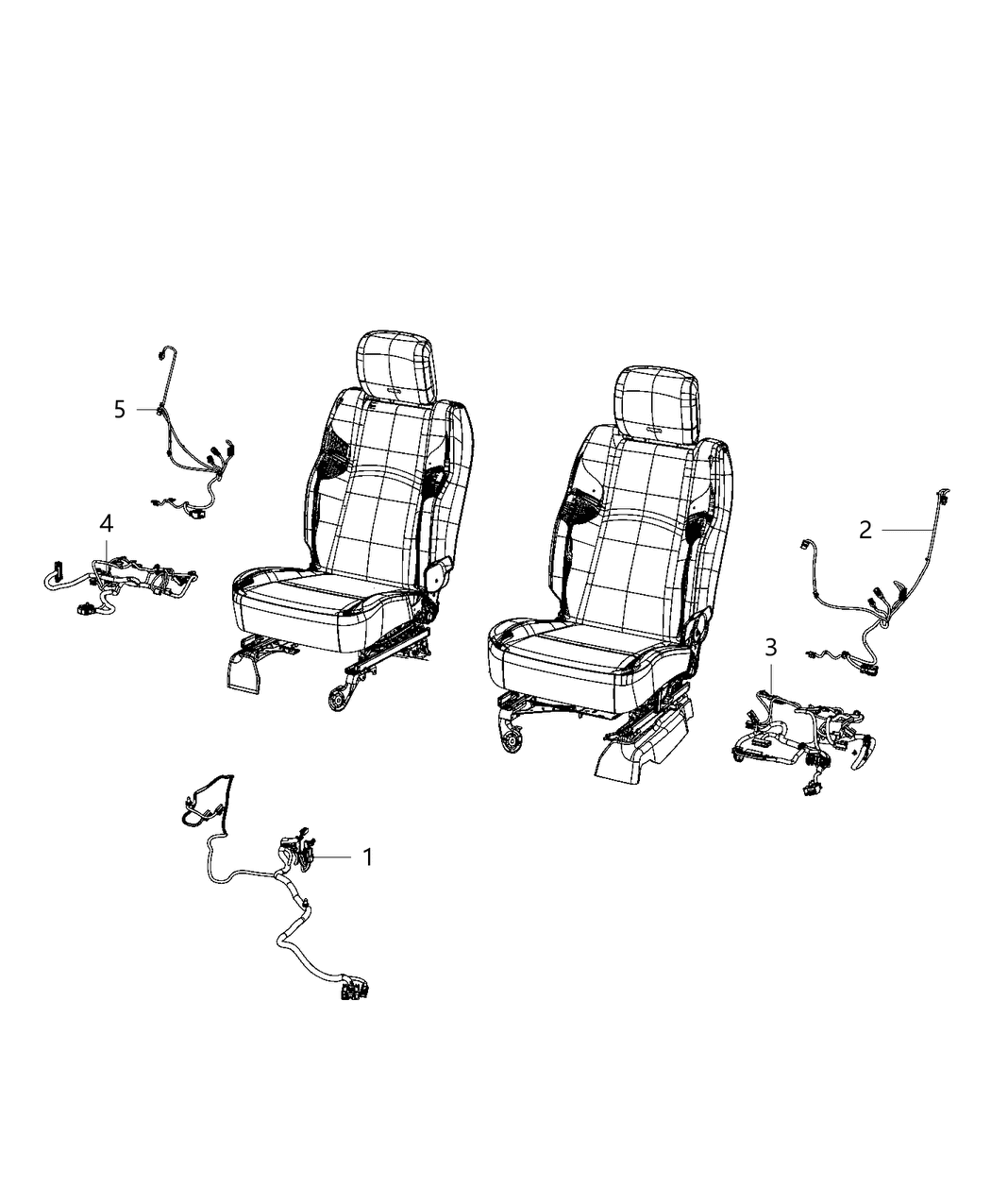 Mopar 68468104AA Wiring-Seat Cushion