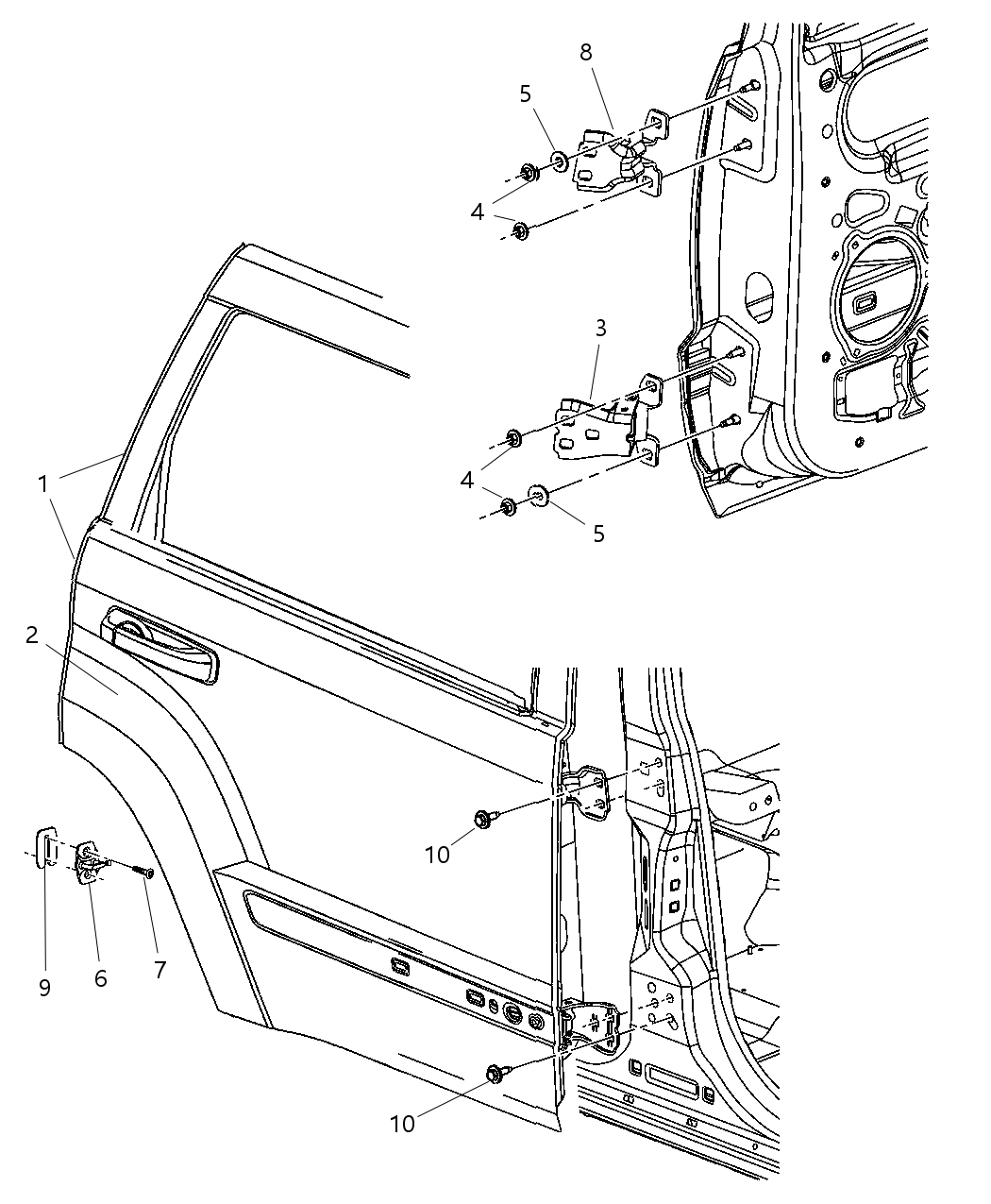 Mopar 55396496AD Door-Rear