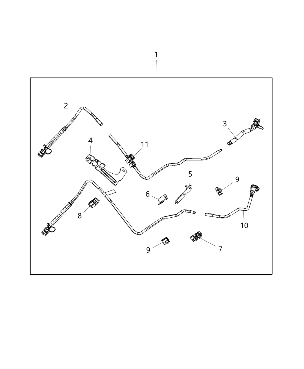 Mopar 68494192AA Tube-Fuel Line