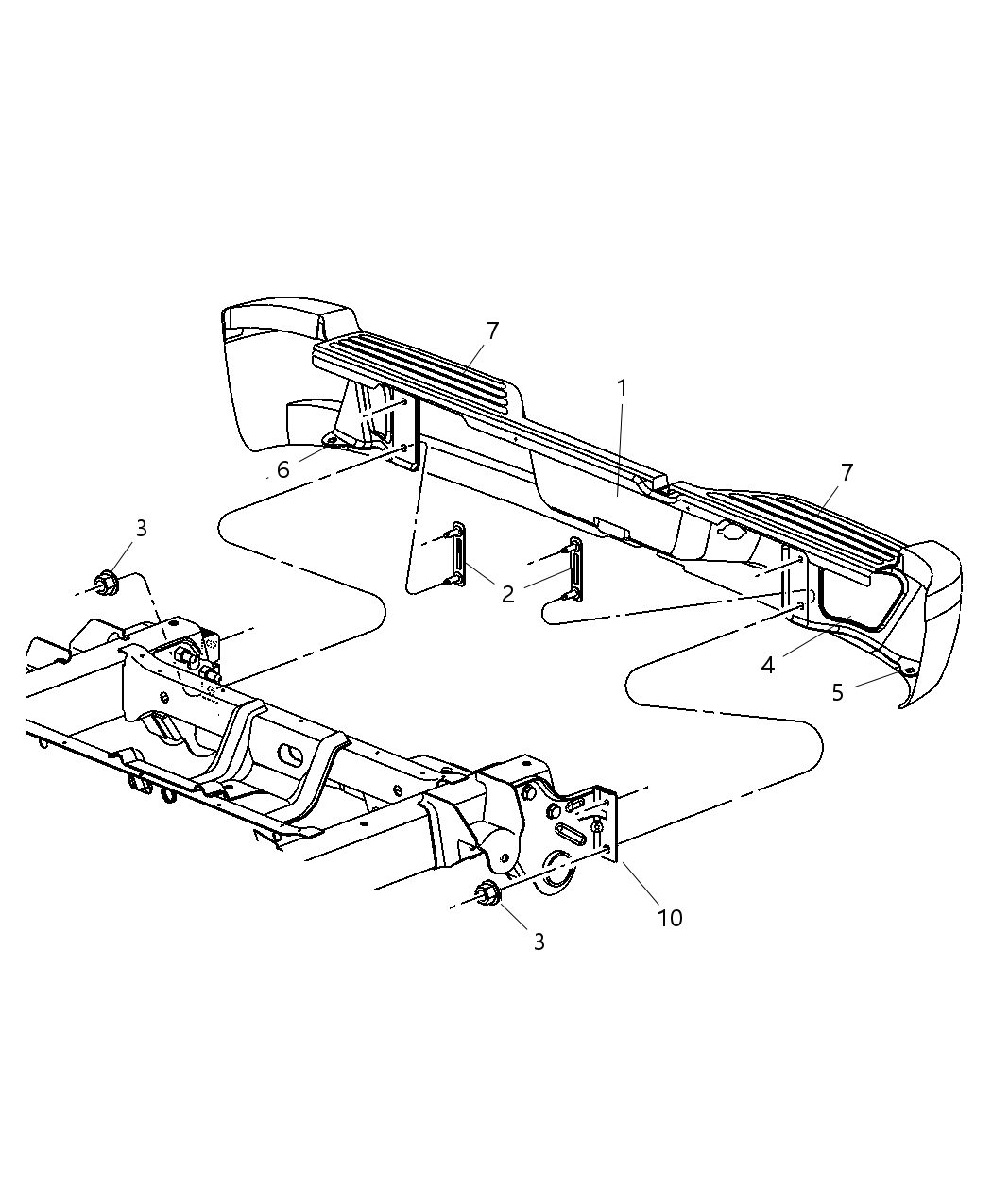 Mopar 55077653AD Bumper-Step