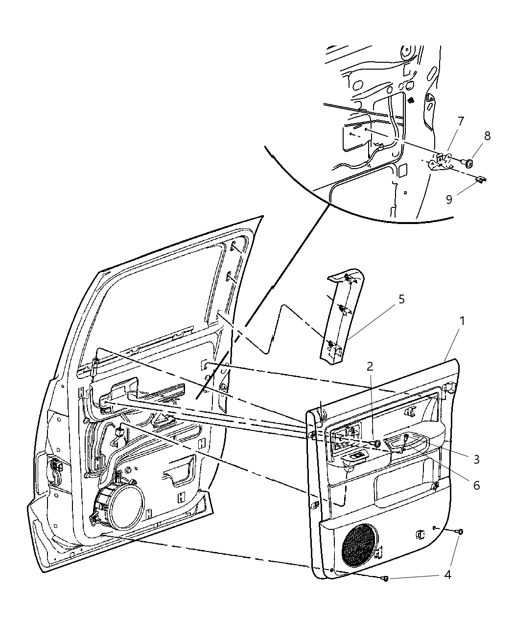 Mopar 5HS191D5AC Panel-Rear Door Trim