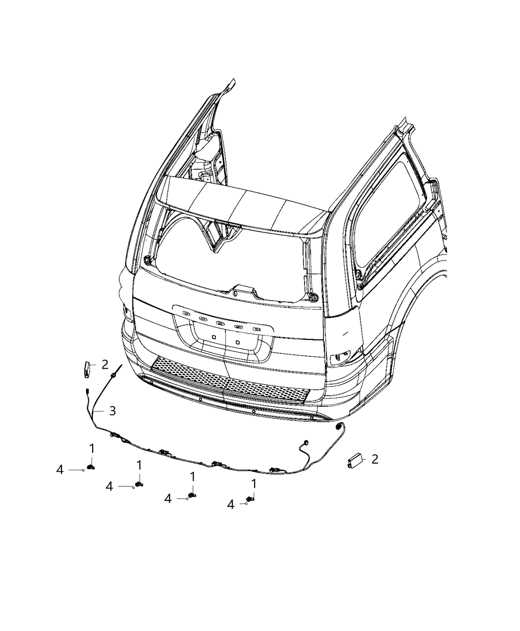 Mopar 68252465AA Sensor-Blind Spot Detection