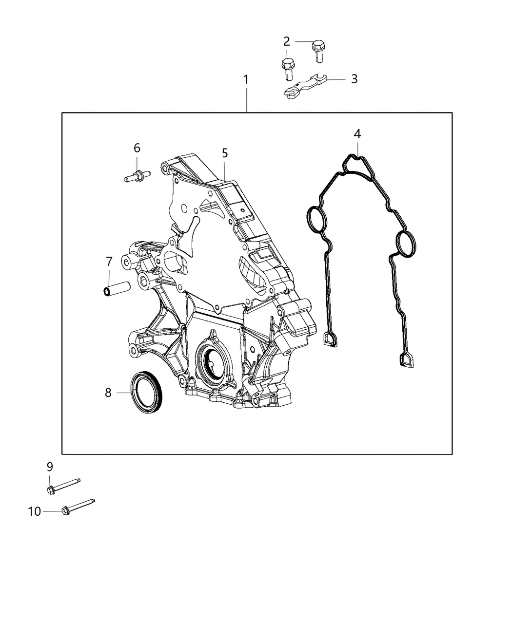 Mopar 53022195AK Cover-Timing Case