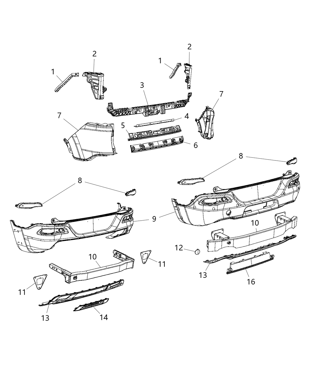 Mopar 68236951AA Bracket-Exhaust Tip