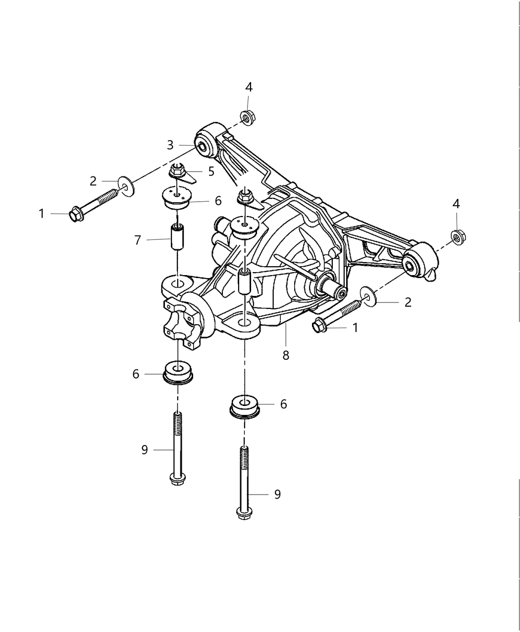 Mopar 53010704AB Differential-Rear Axle