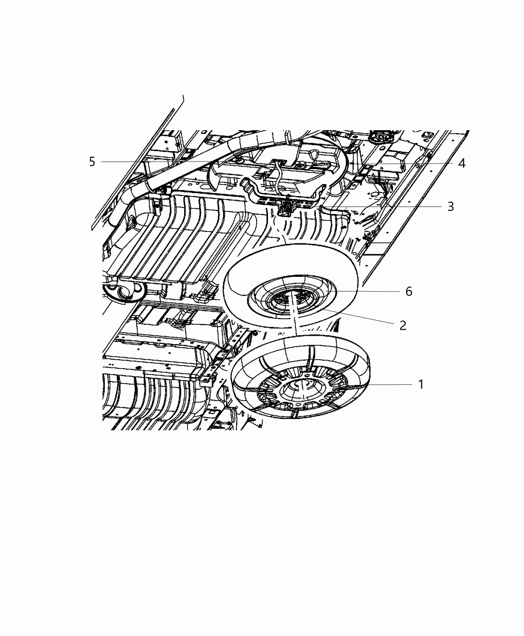 Mopar 5109667AE WINCH-Spare Tire Carrier