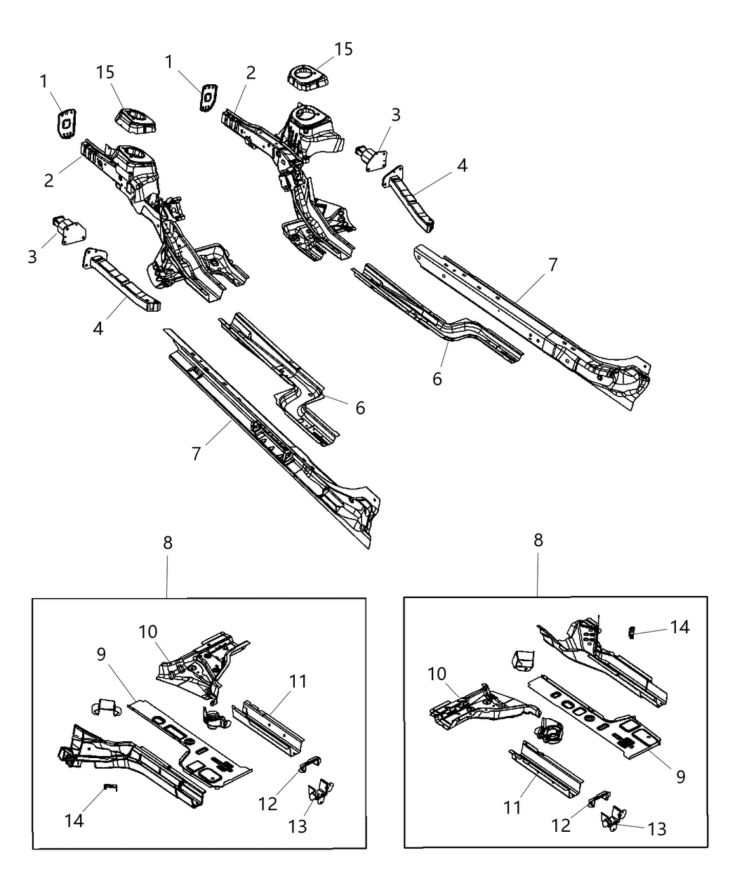 Mopar 68165857AB Reinforce-Lower Load