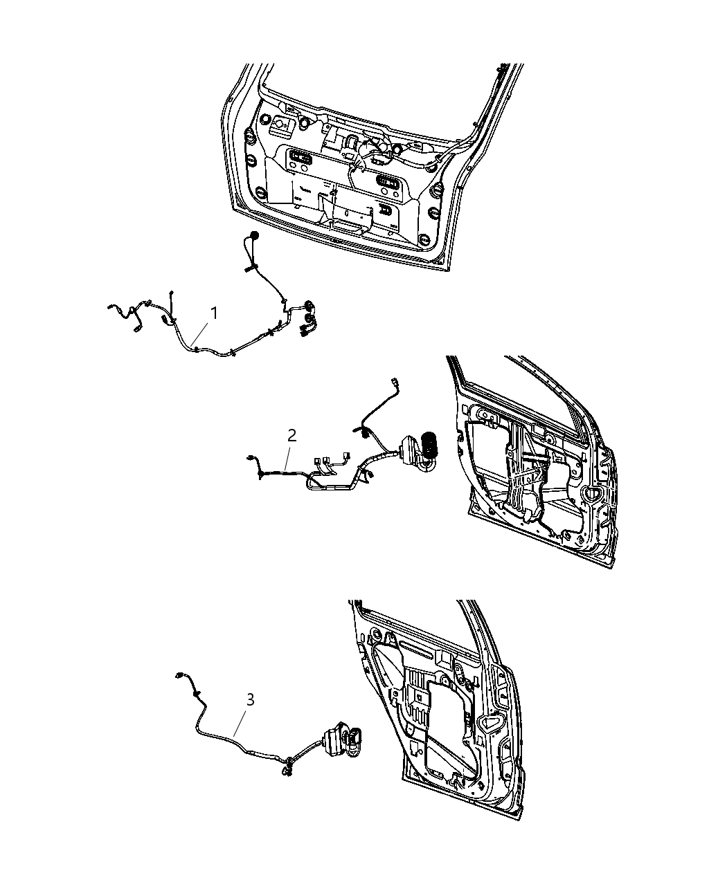 Mopar 68067100AA Wiring-Front Door