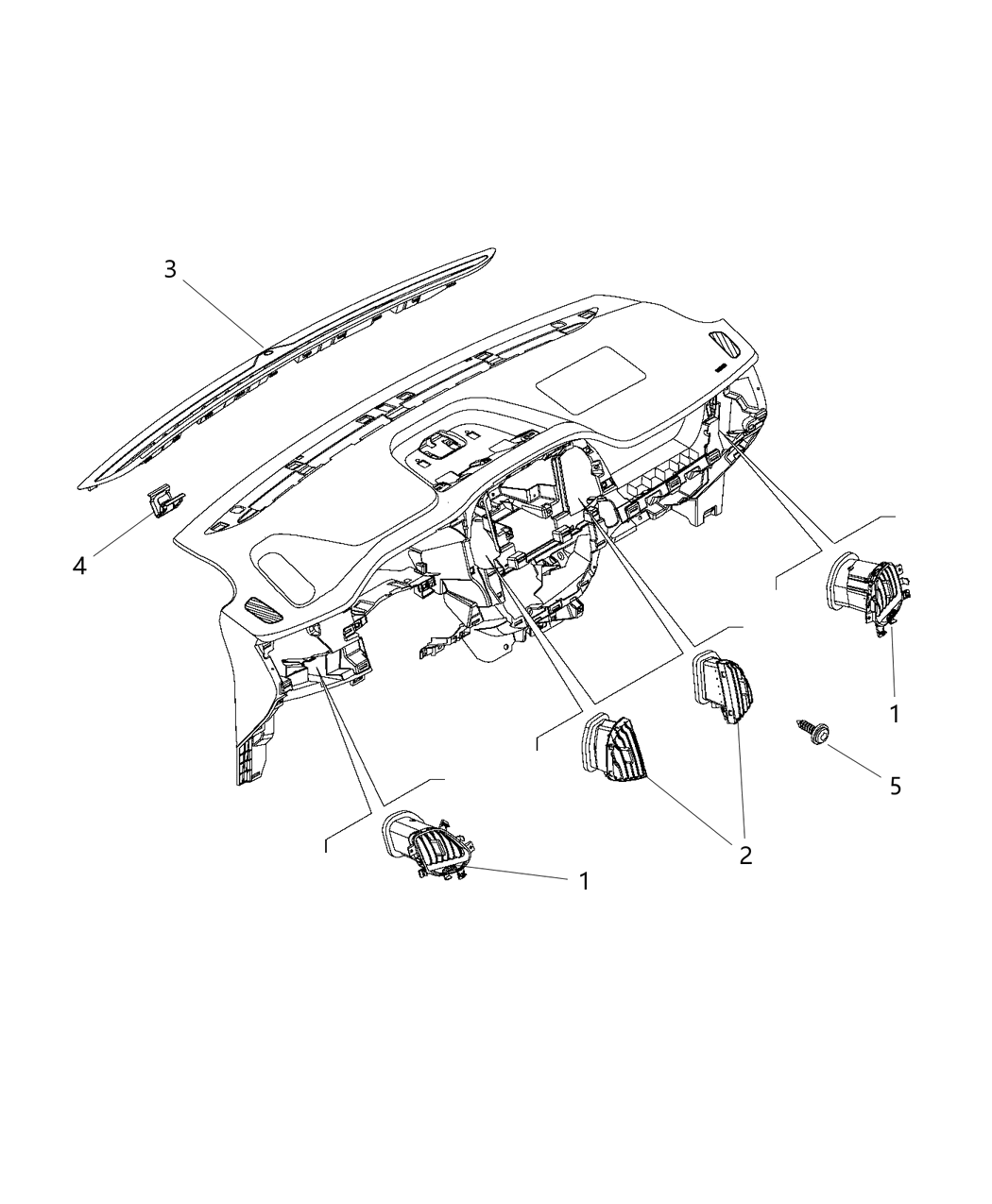 Mopar 6NQ08LXFAA Vent-Air Conditioning & Heater