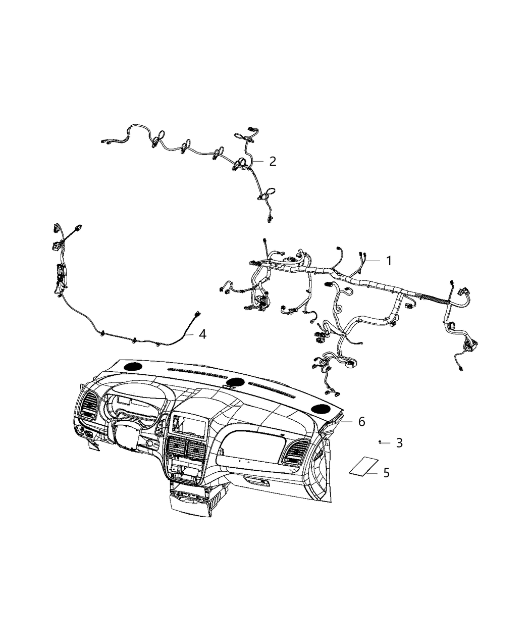 Mopar 68368214AE Wiring-Instrument Panel