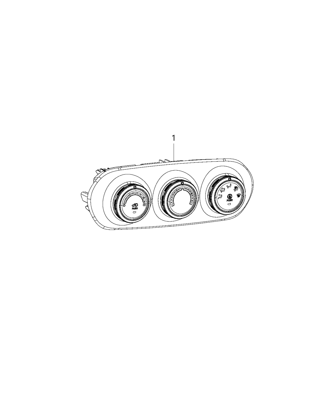 Mopar 5ZL88LXHAA Air Conditioner And Heater Control