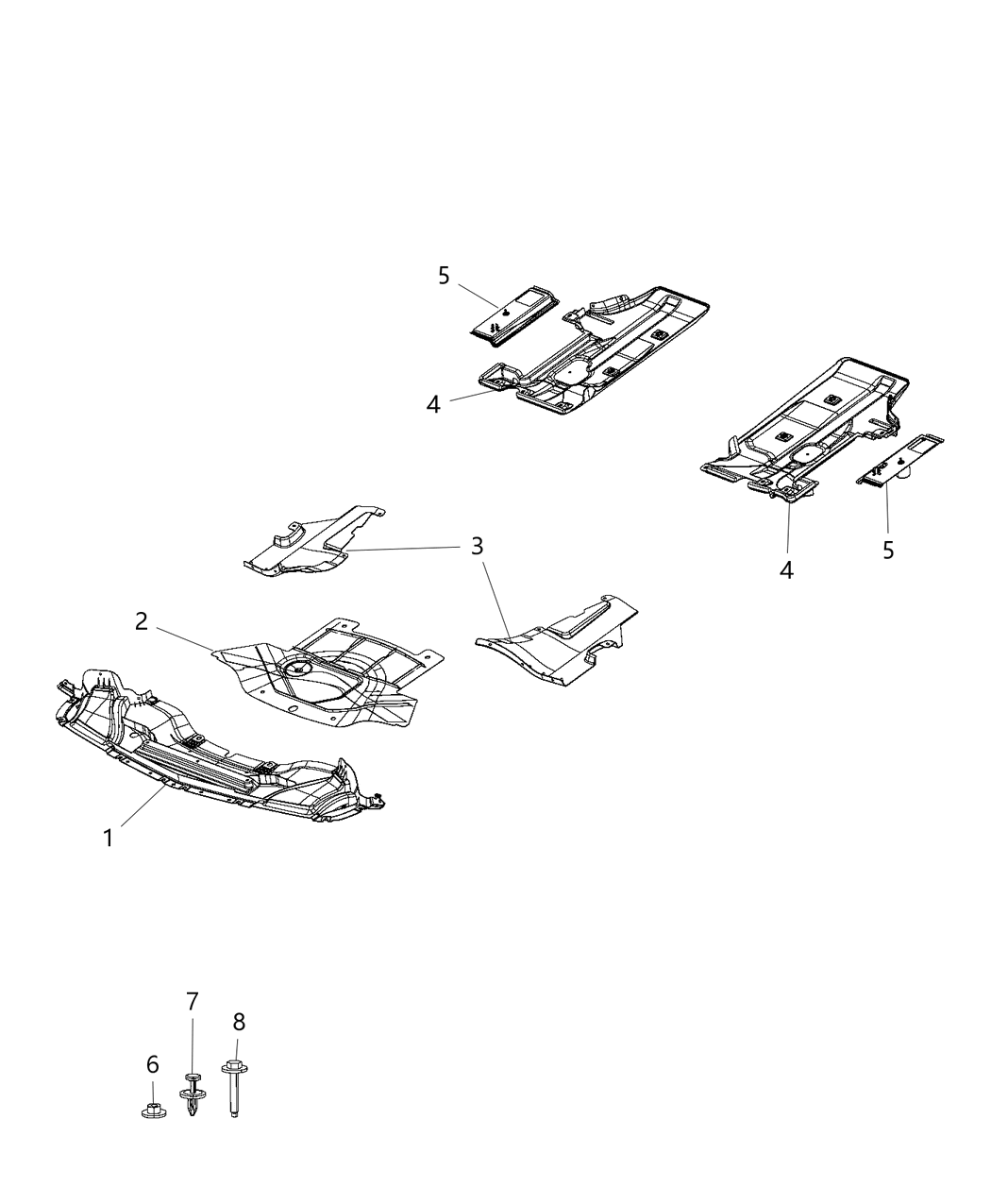 Mopar 57010338AC Shield-Front