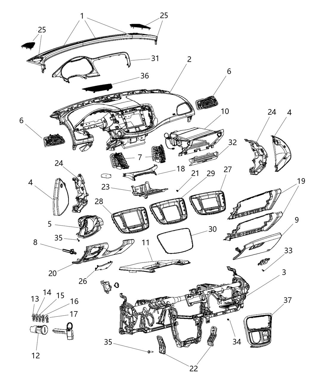 Mopar 1UY49DX9AB Glove Box-Opening