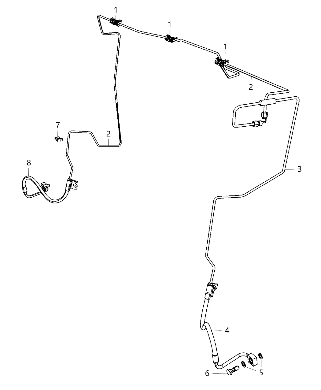 Mopar 52124734AJ Hose-Brake