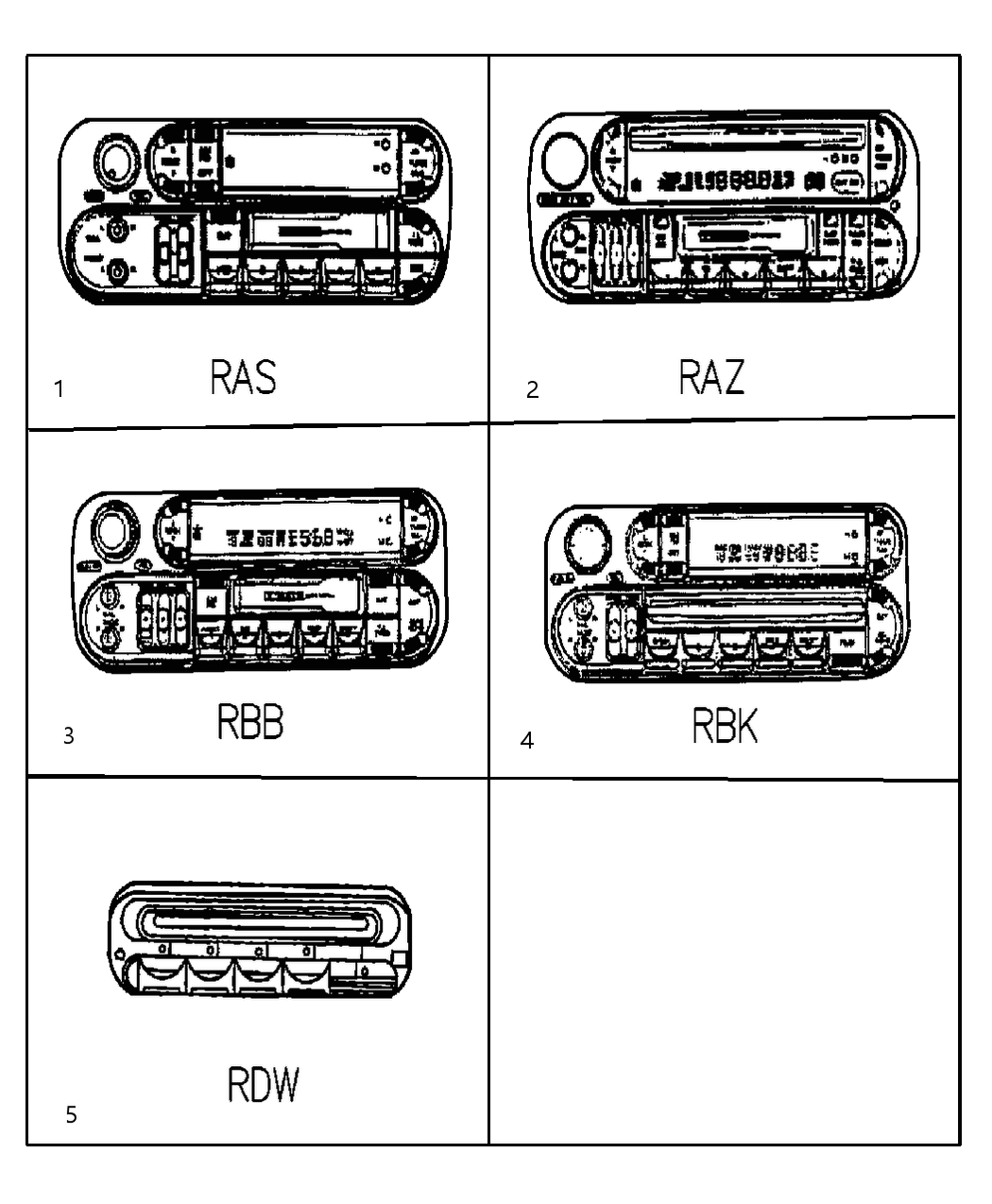 Mopar 56038518AF Radio-AM/FM Cassette With Cd Cont