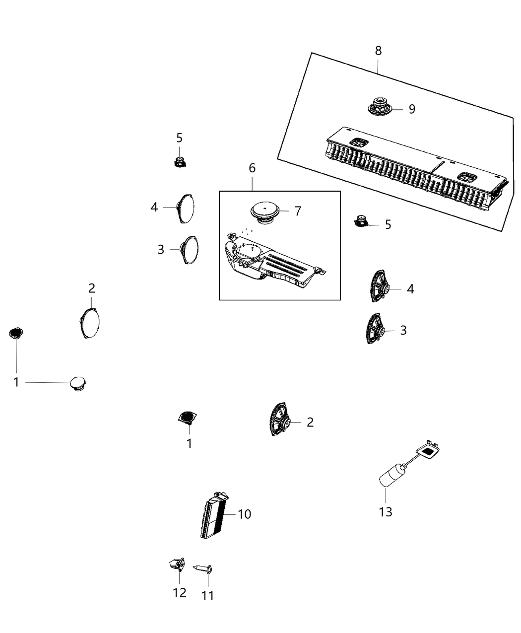 Mopar 68303983AA Amplifier