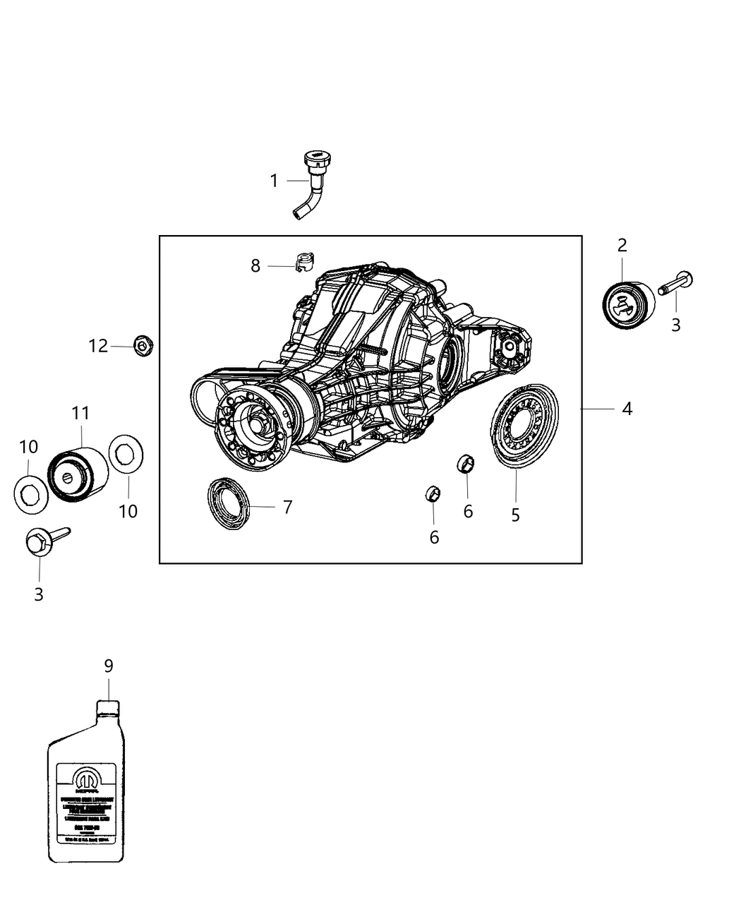 Mopar 68060649AC Differential-Rear Axle