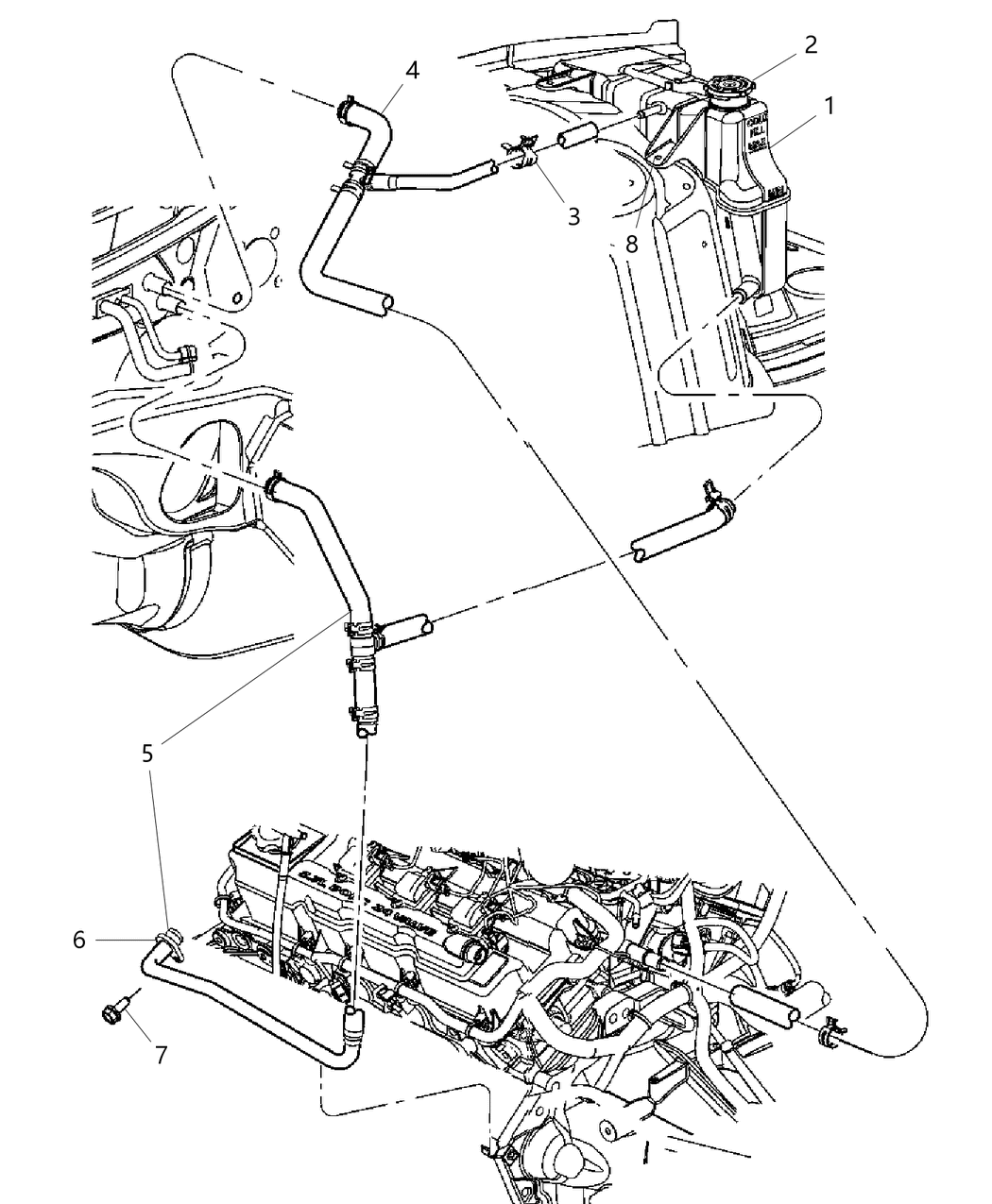 Mopar 4596769AD Hose-Bottle Supply