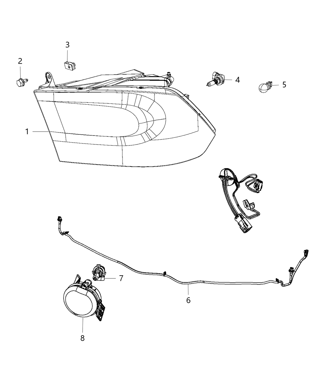 Mopar 68324941AB Park And Turn Headlamp