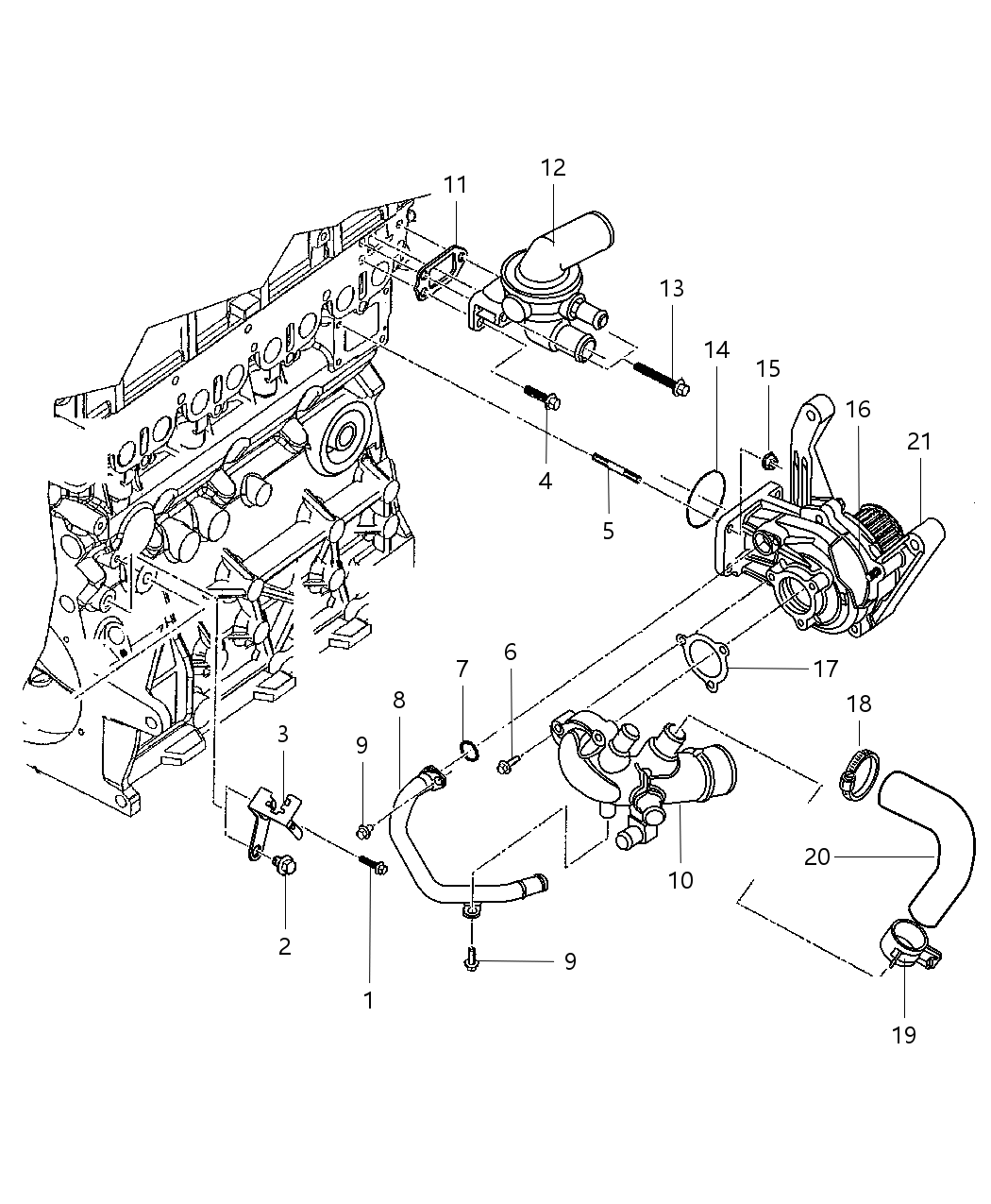 Mopar 5142788AA Hose-COOLANT