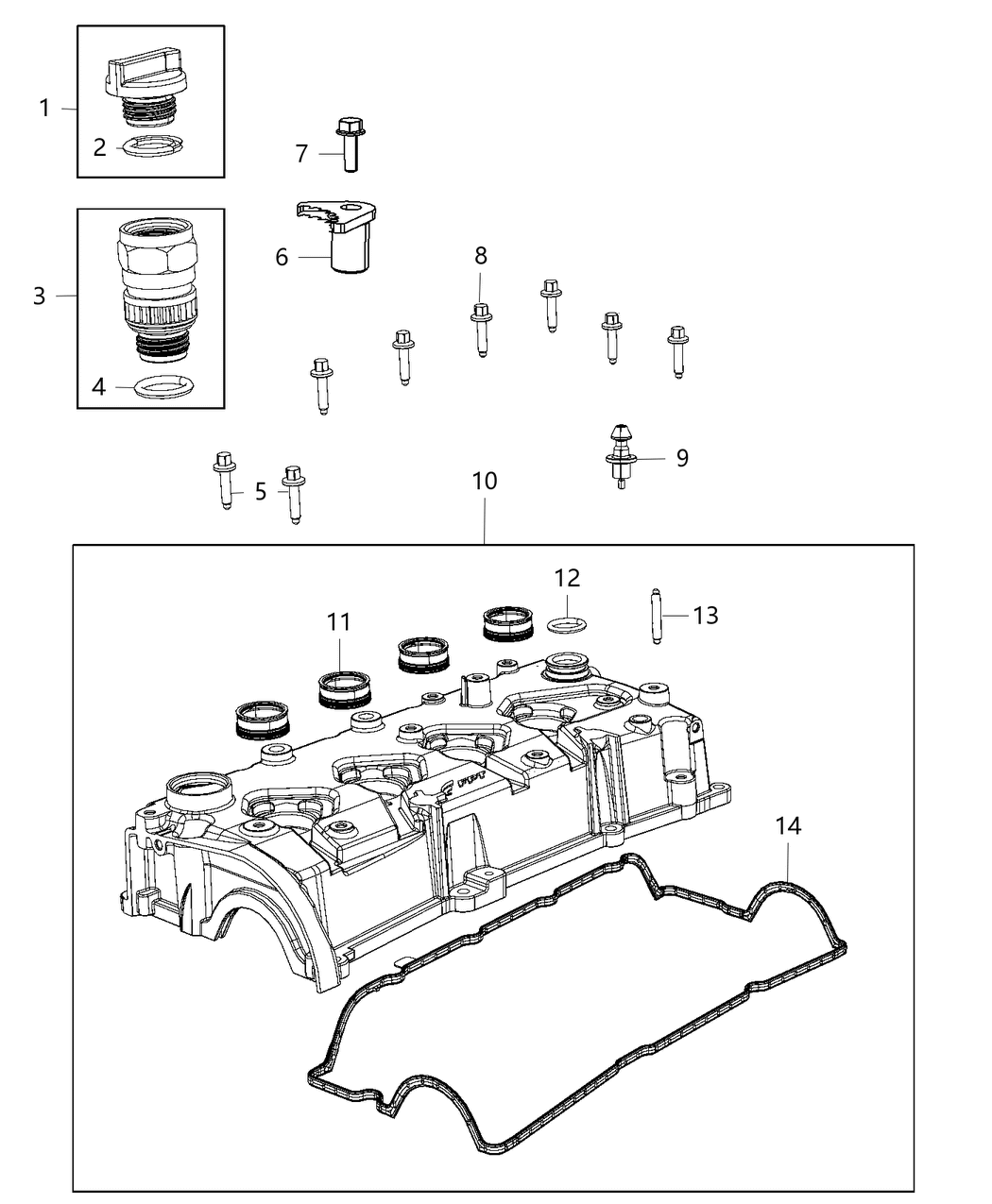 Mopar 4892927AB Cover-Cylinder Head