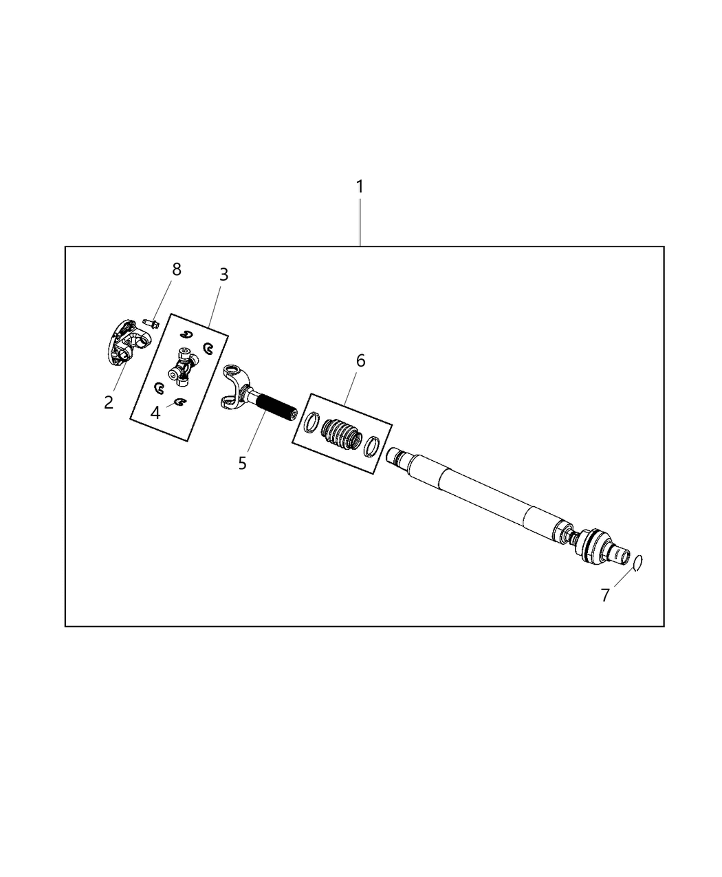 Mopar 68368120AC Drive Shaft