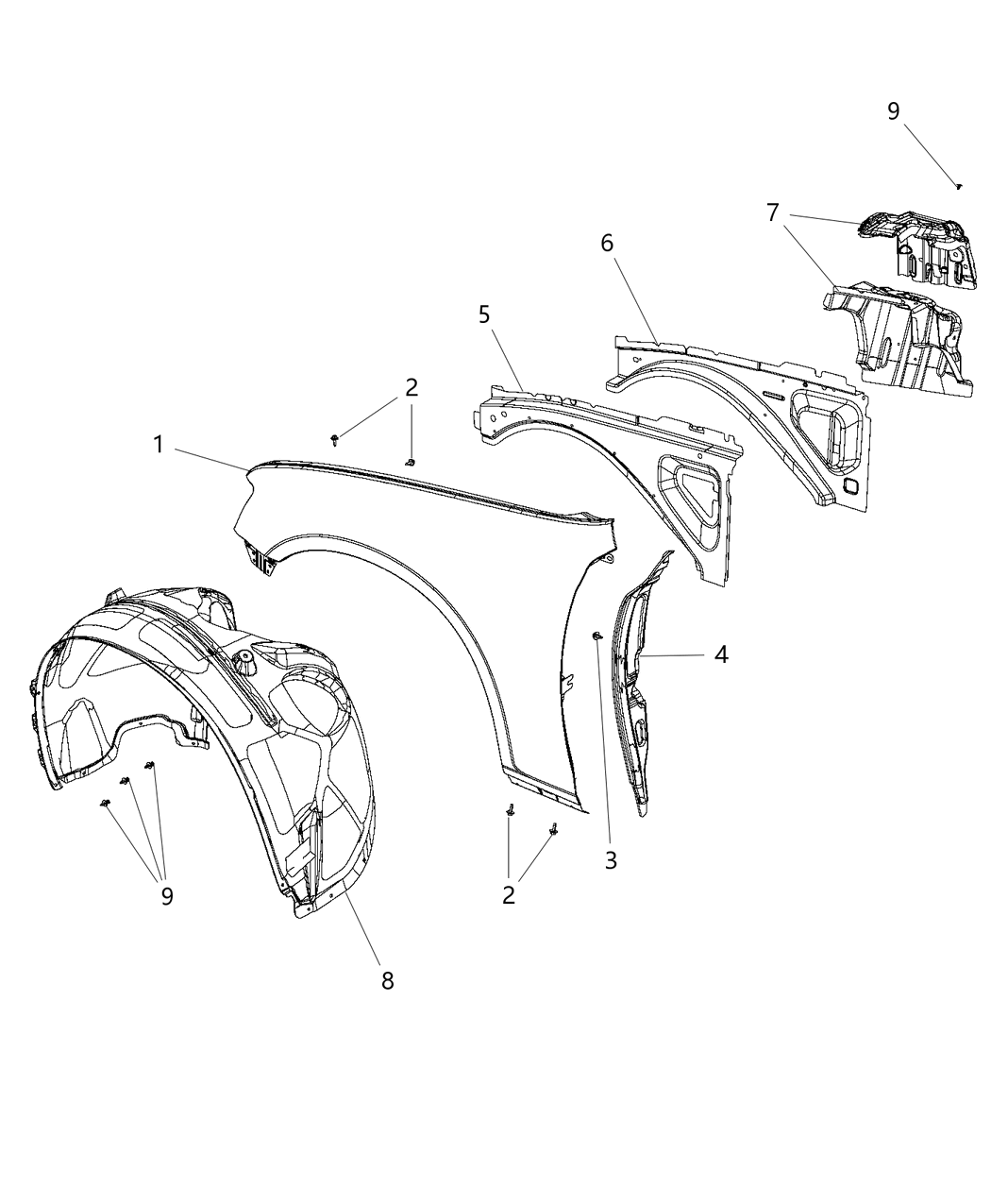 Mopar 68205933AF Shield-Splash