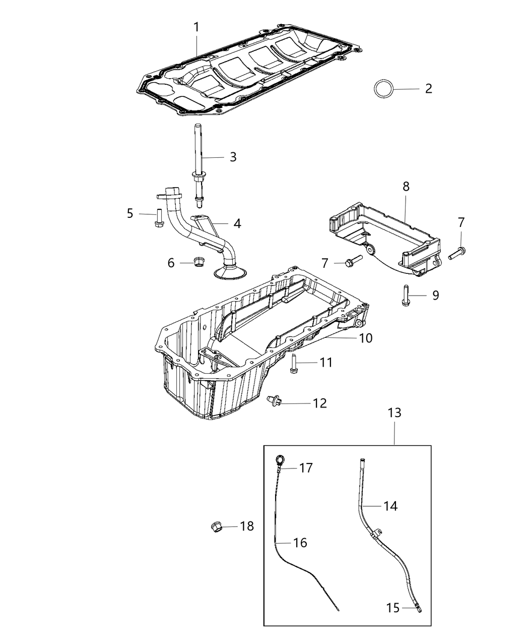 Mopar 5038173AA Tube-Engine Oil Indicator