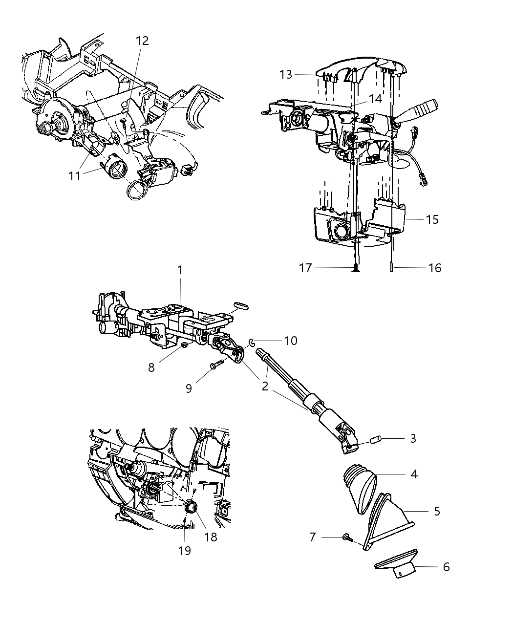 Mopar 5057296AI Housing-Steering Column